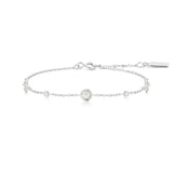 Ania Haie Silver Mint Green Station Bracelet