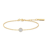Ania Haie Gold Pave Disc Bracelet