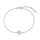 Ania Haie Silver Pave Disc Bracelet