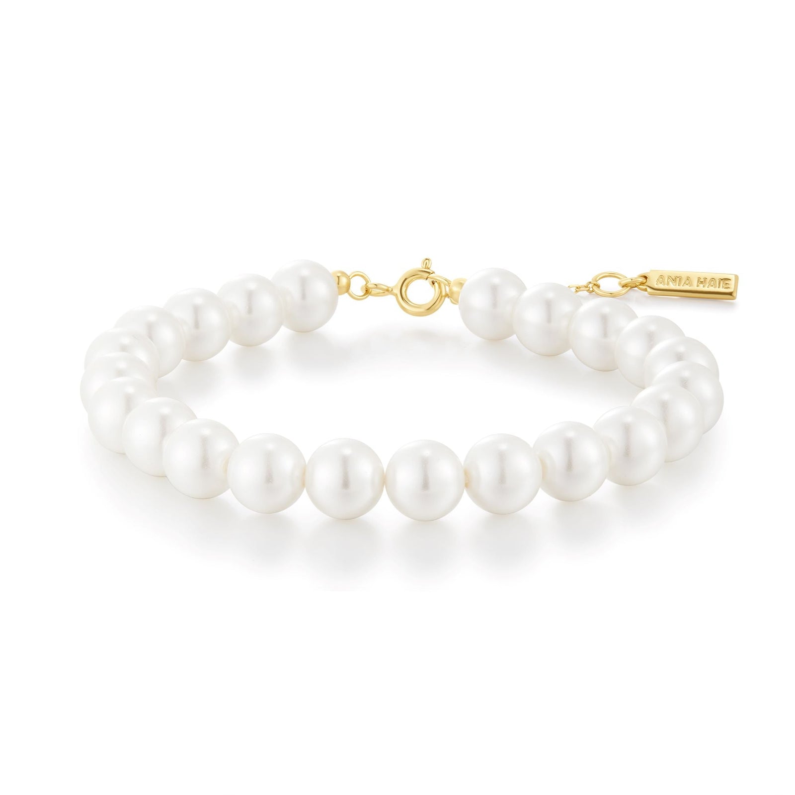 Ania Haie Gold Classic Shell Pearl Beaded Bracelet