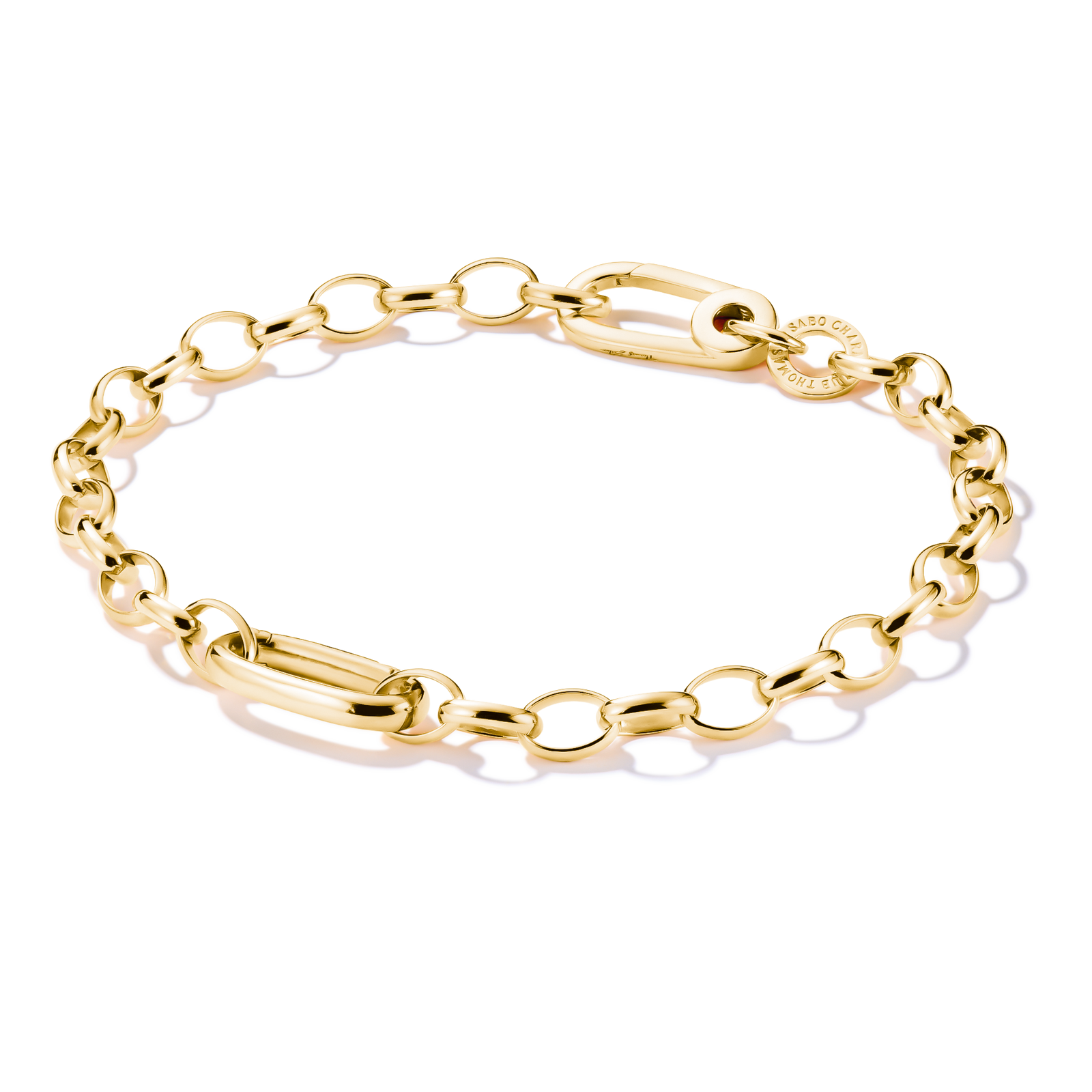 THOMAS SABO Charm bracelet with Connect link Gold