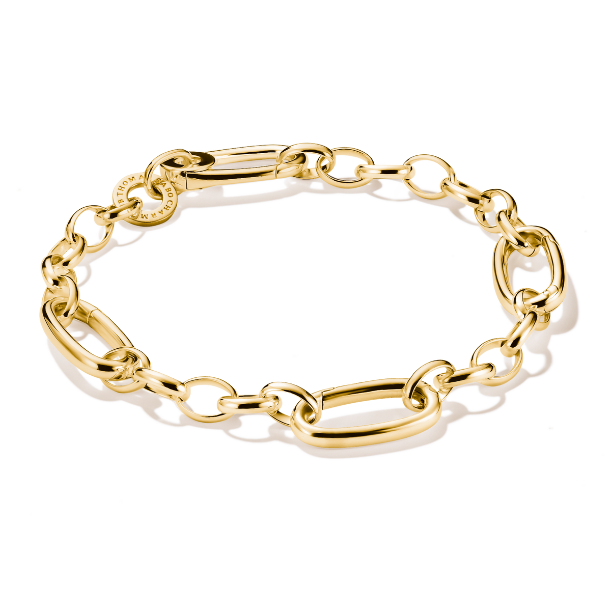 THOMAS SABO Charm bracelet with three Connect links Gold