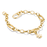 THOMAS SABO Charm bracelet with three Connect links Gold