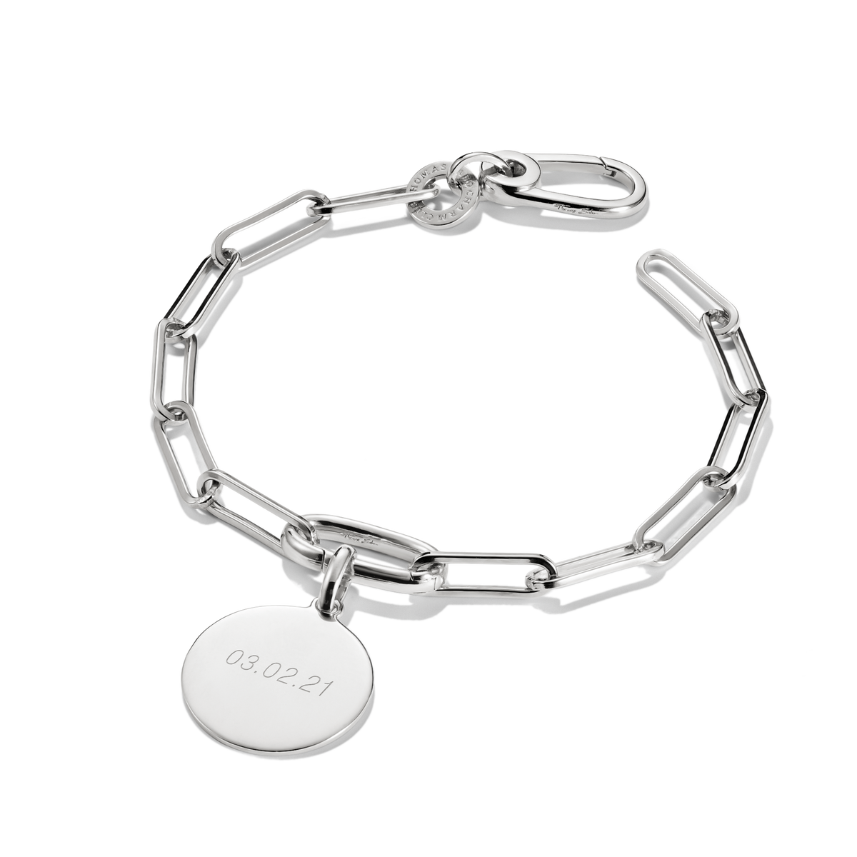 THOMAS SABO Connect Charm bracelet paperclip Silver