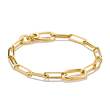 THOMAS SABO Connect Charm bracelet Paperclip Gold