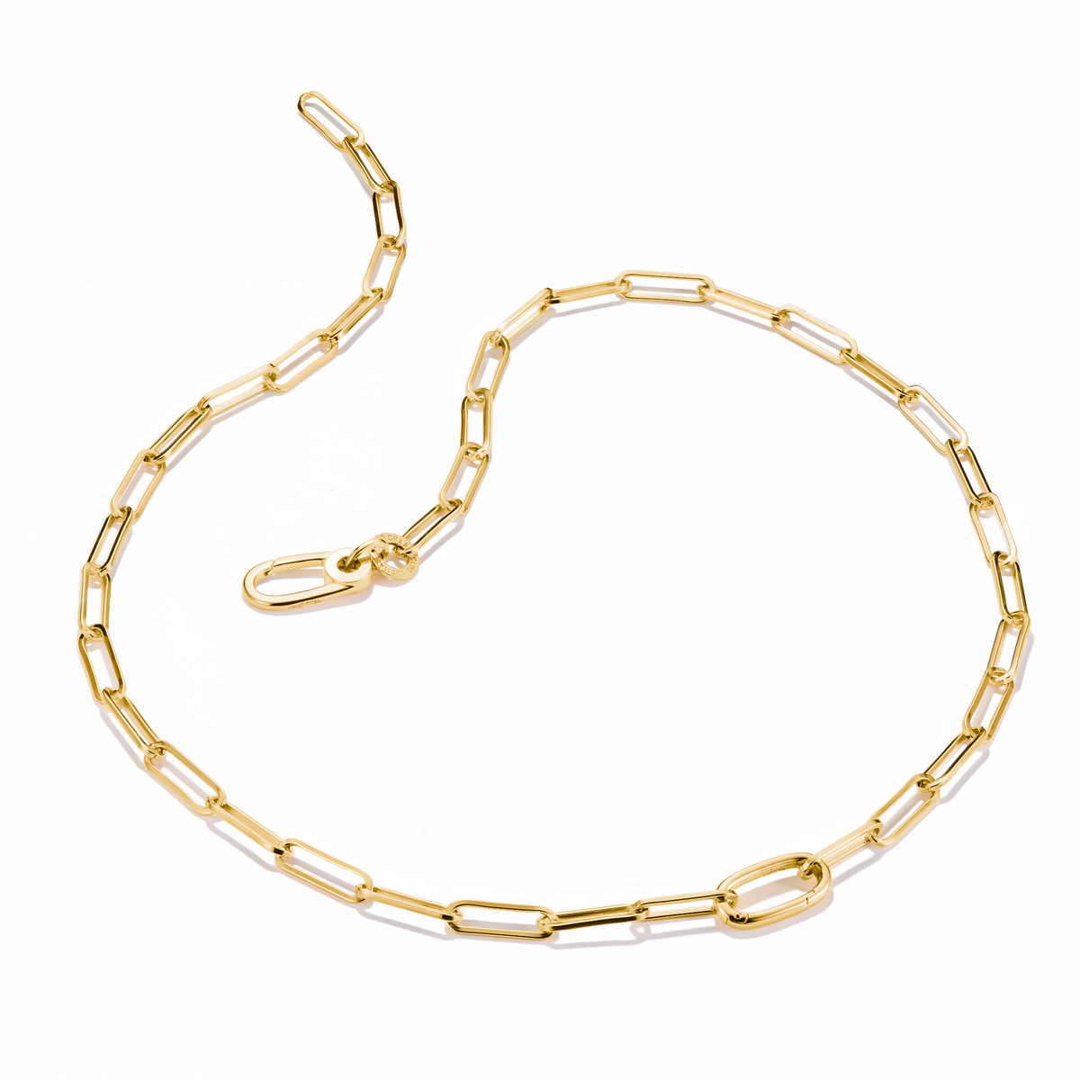 THOMAS SABO Connect Charm necklace paperclip Gold