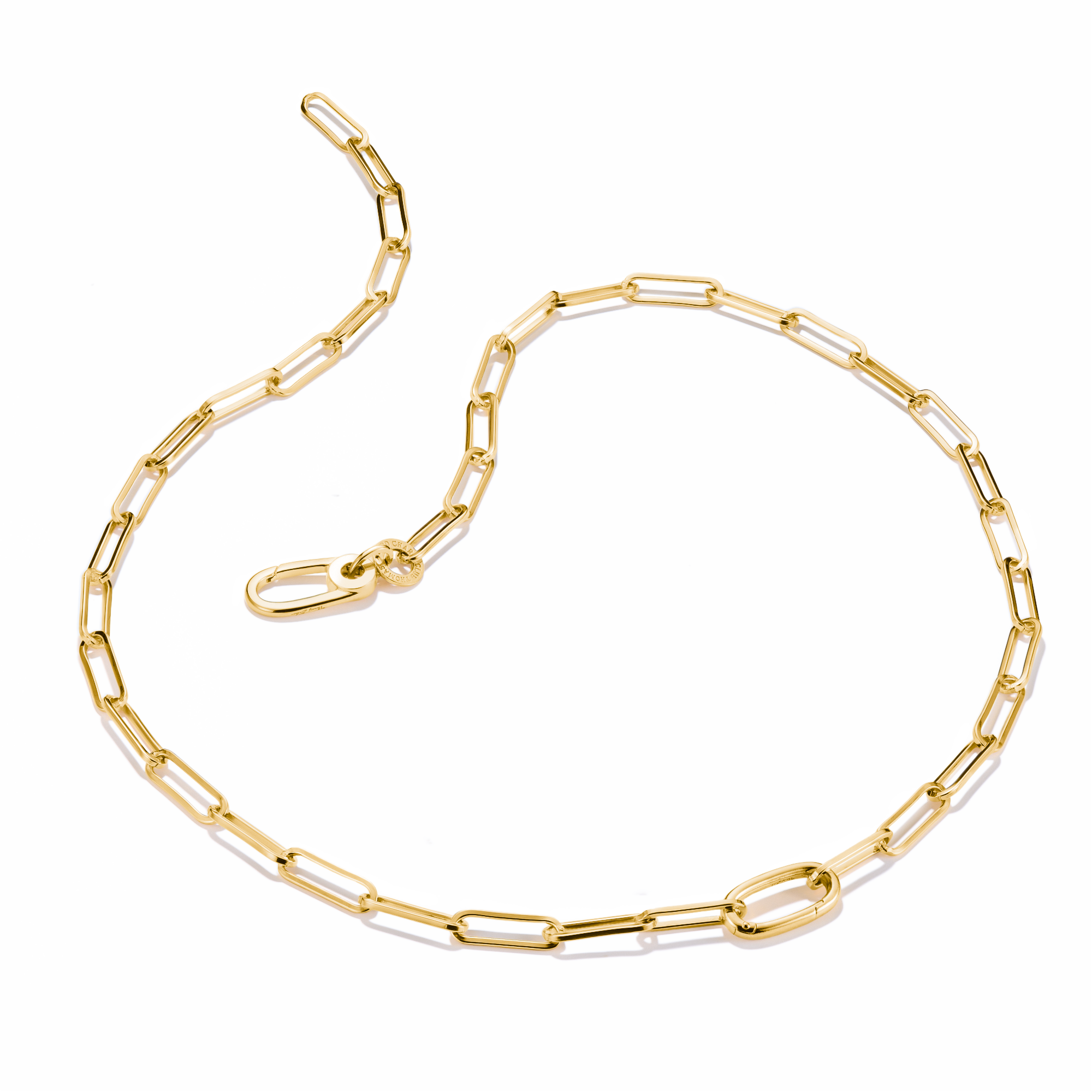 THOMAS SABO Connect Charm necklace paperclip Gold