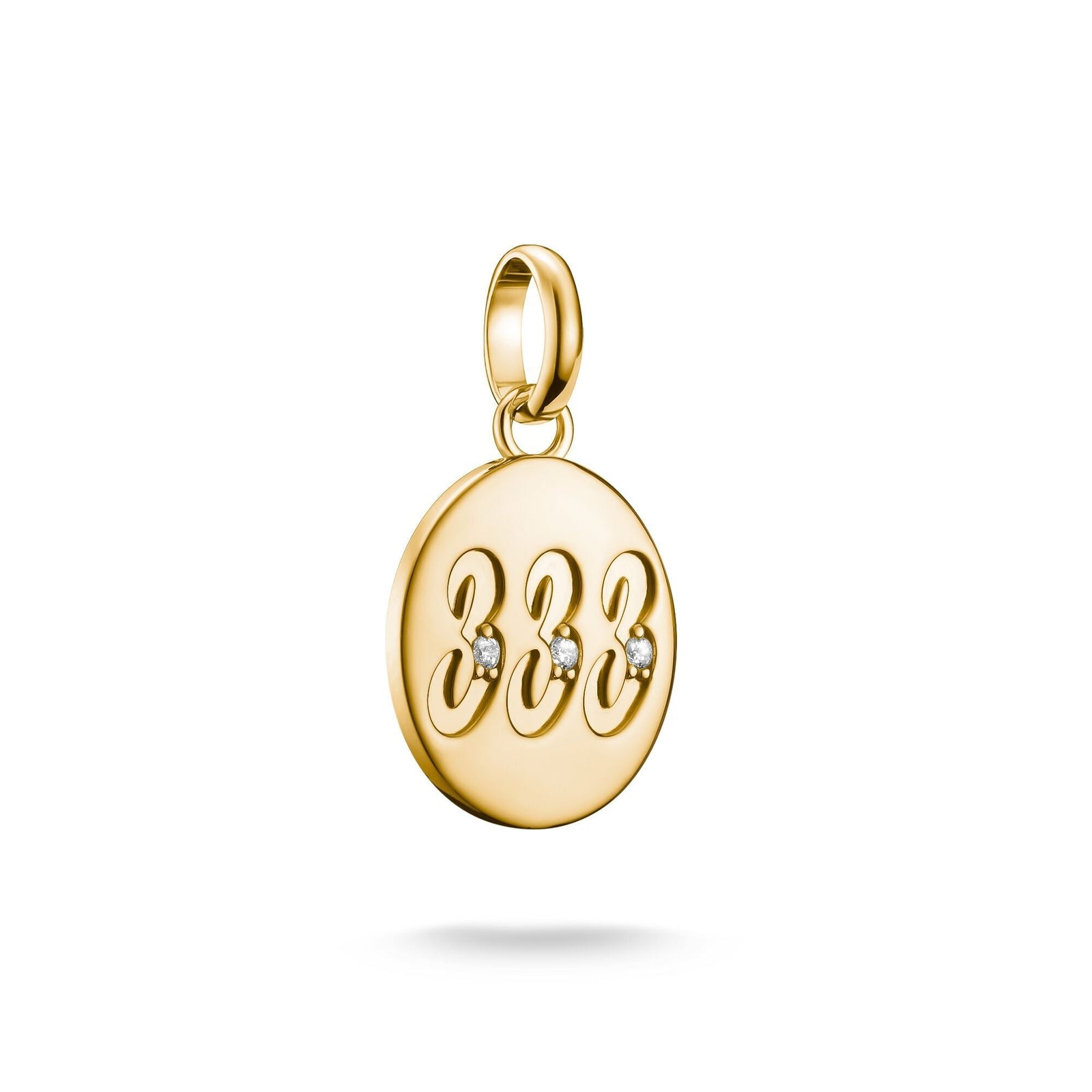 THOMAS SABO Connect Charm angel number 333 with stones Gold
