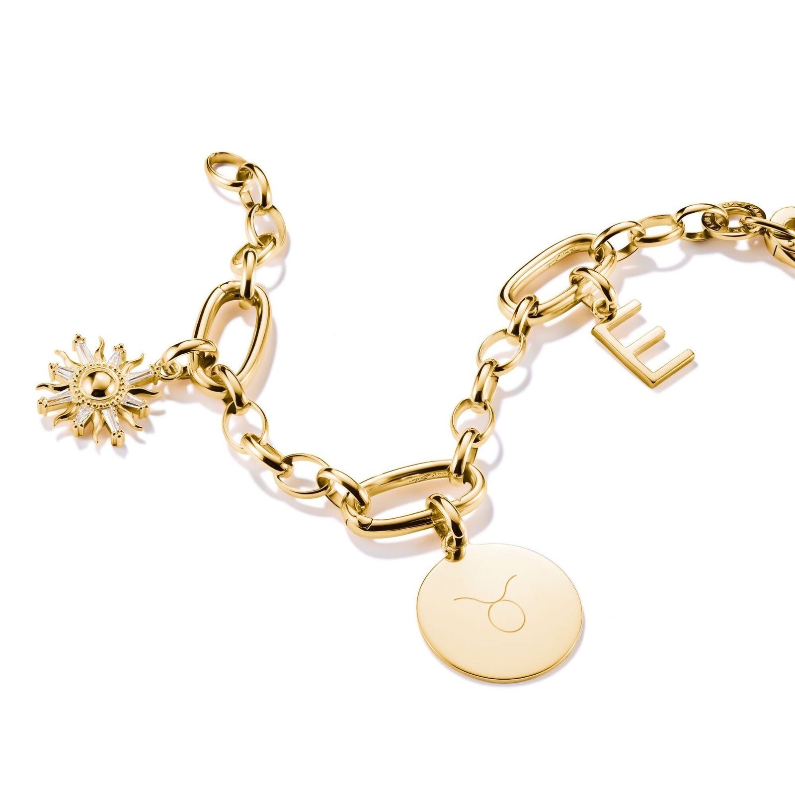 THOMAS SABO Connect Charm large coin Gold