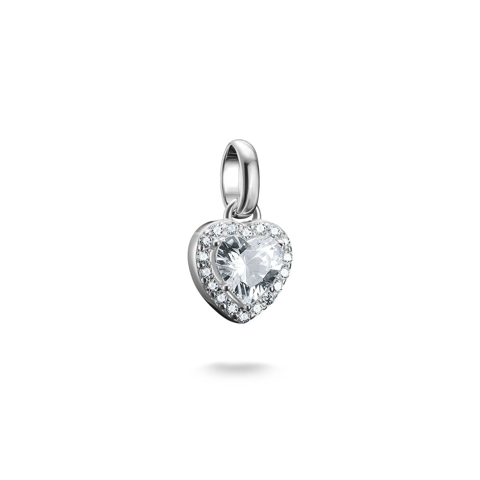 THOMAS SABO Connect Charm heart with stones