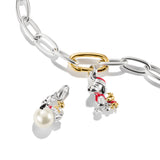 THOMAS SABO Connect Charm Pearl Snoopy & Woodstock PEANUTS