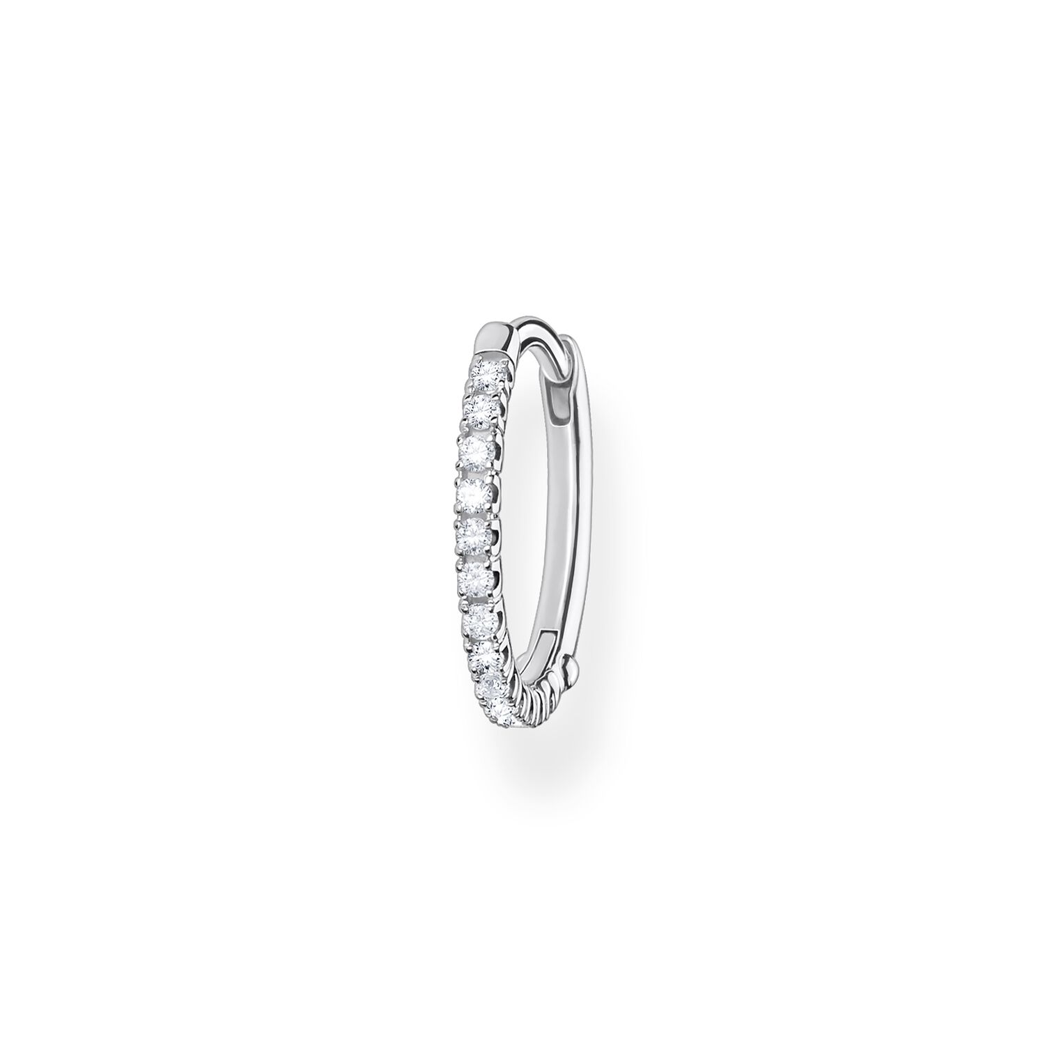 THOMAS SABO Single Hoop Earring White Stones