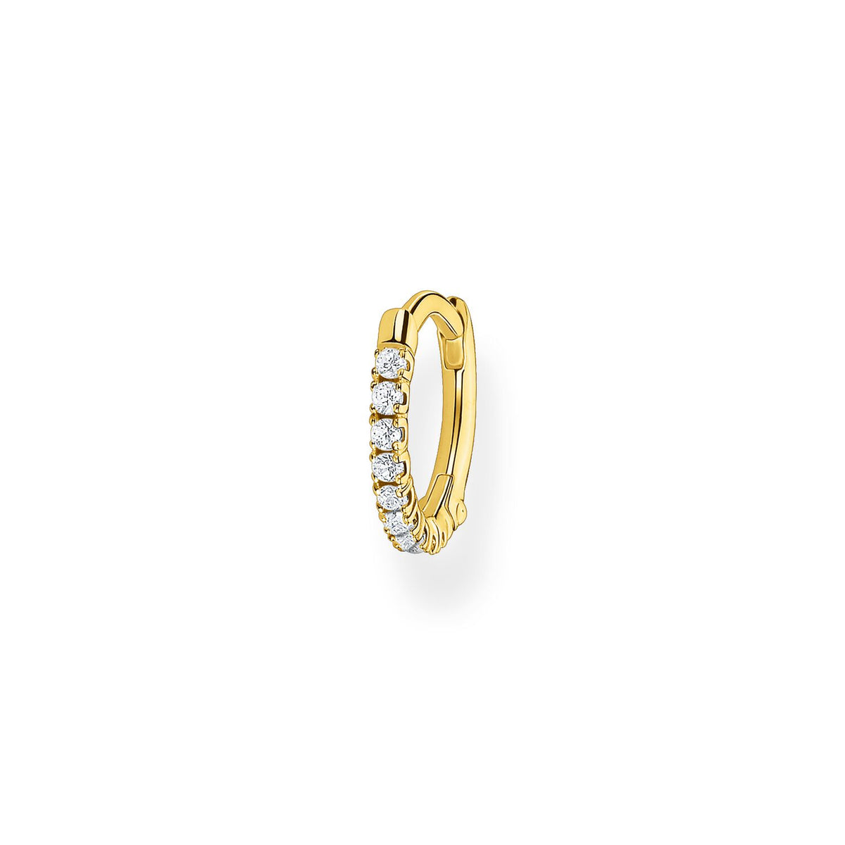 THOMAS SABO Single Hoop Earring White Stones