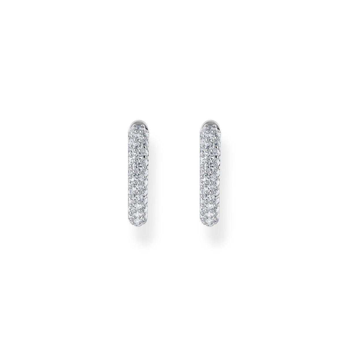 THOMAS SABO Hoop earrings with white zirconia pavÃÂ©