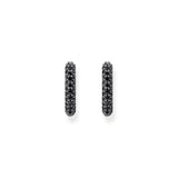 THOMAS SABO Hoop earrings with black zirconia pavÃÂÃÂ©