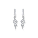 THOMAS SABO Single hoop earring with white stones