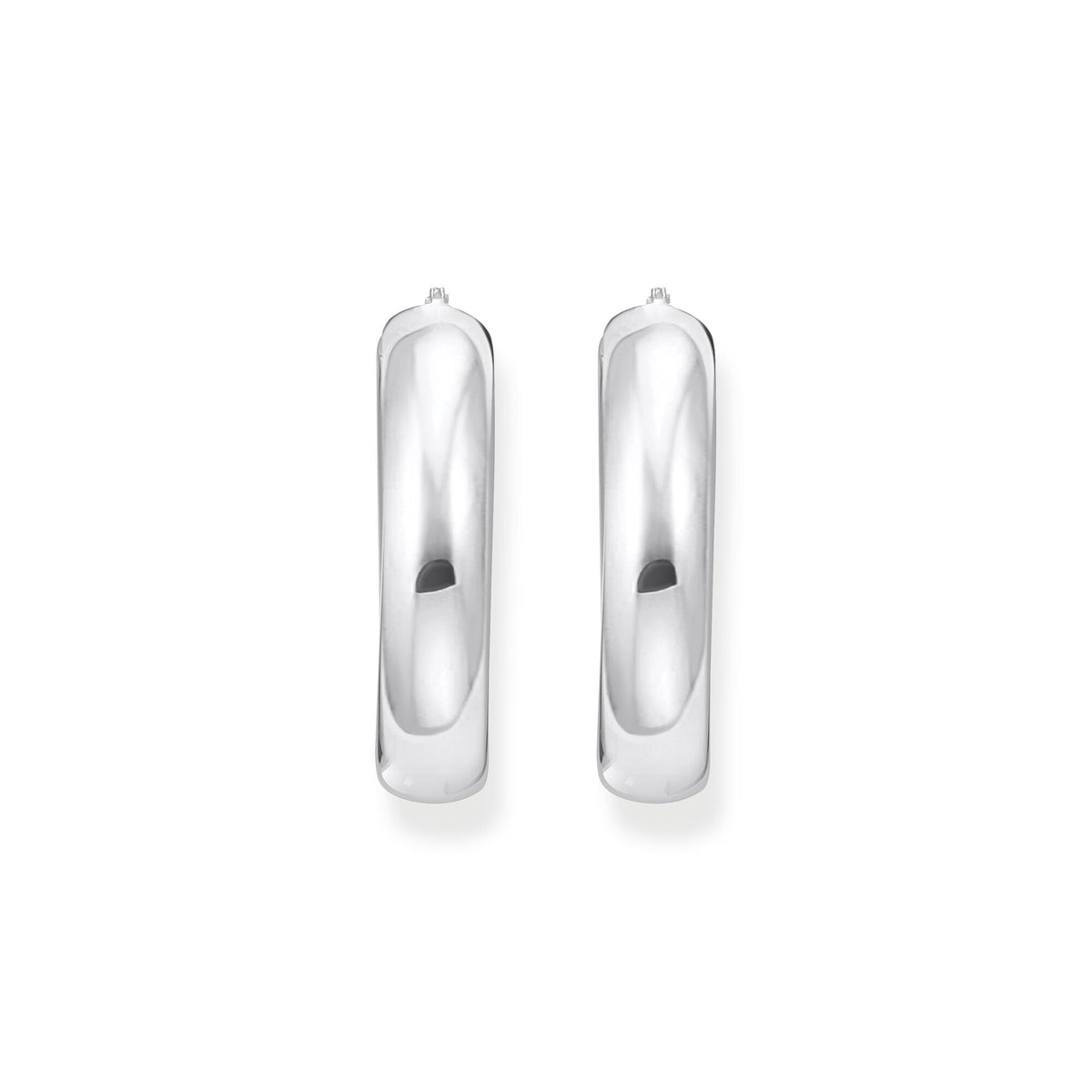 THOMAS SABO Large chunky hoop earrings silver