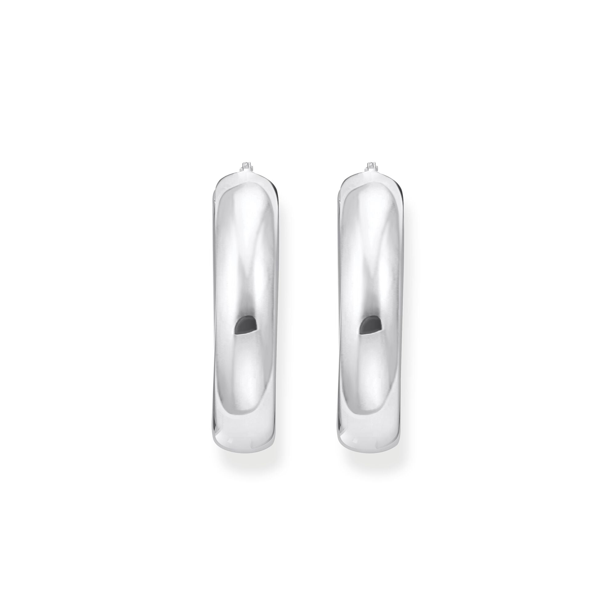 THOMAS SABO Large chunky hoop earrings silver