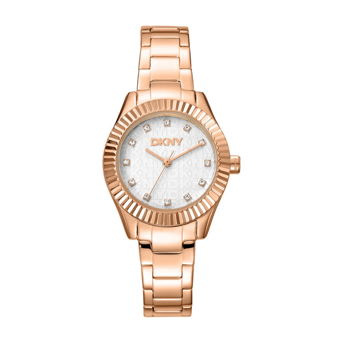 DKNY Everyday -Chambers Glitz Rose Gold Stainless Steel 30mm Watch
