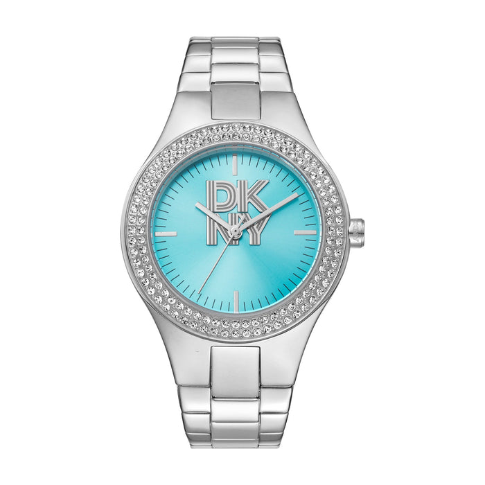 DKNY Evening -Parsons Glitz Silver Stainless Steel 38mm Watch