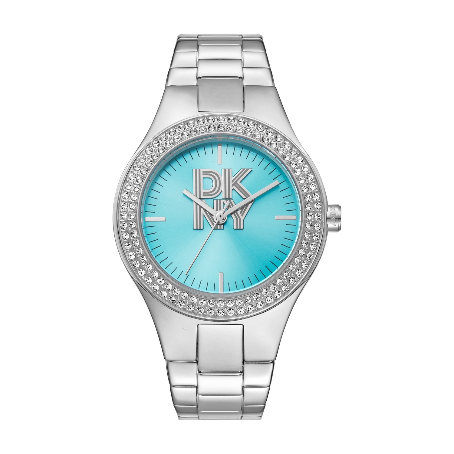 DKNY Evening -Parsons Glitz Silver Stainless Steel 38mm Watch