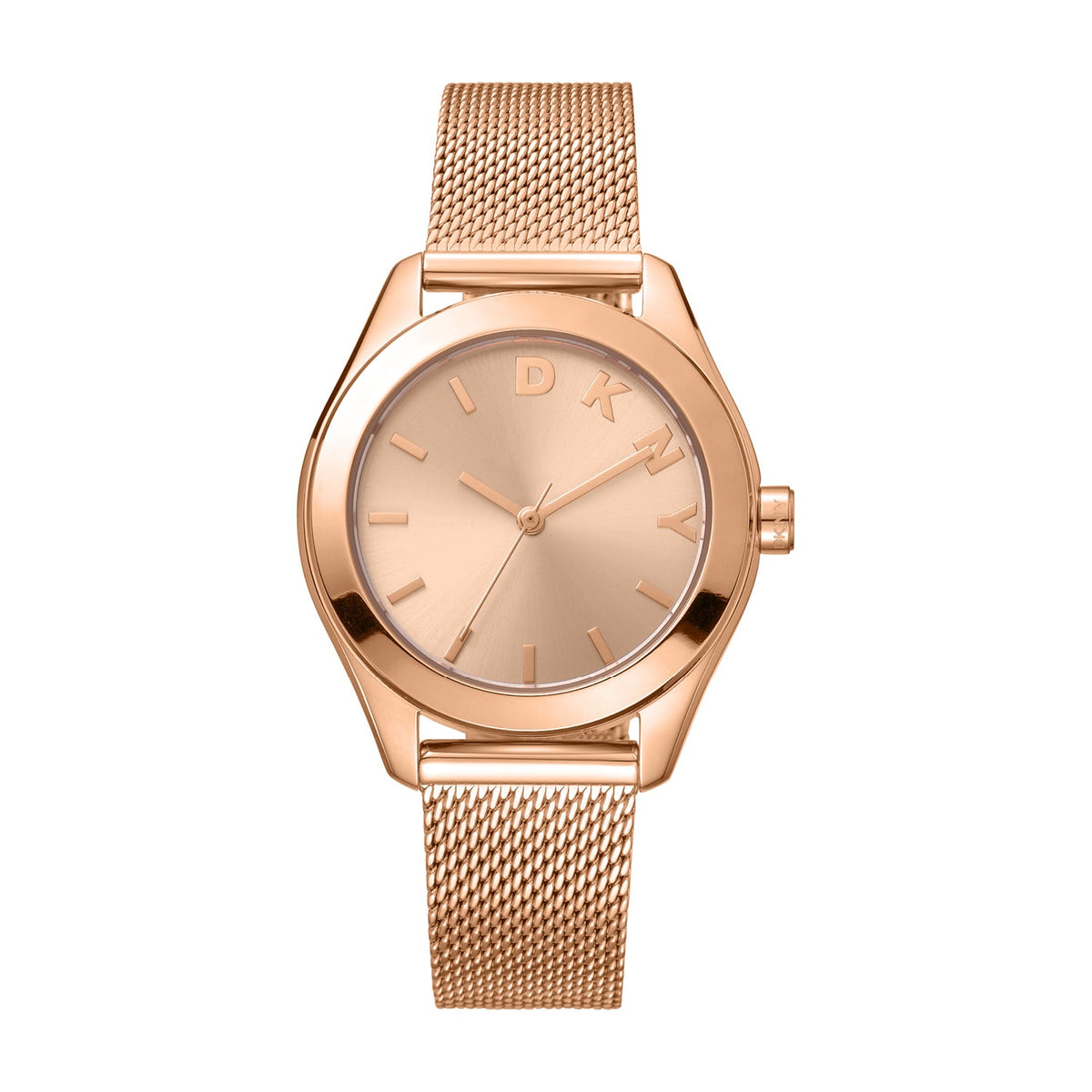 DKNY Everyday -Astoria Logo Rose Gold Stainless Steel 34mm Watch