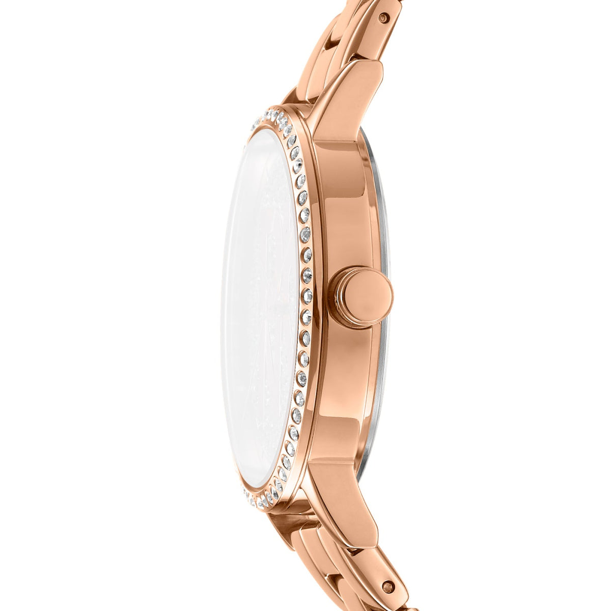 DKNY Logo -Soho Logo Rose Gold Stainless Steel 36mm Watch