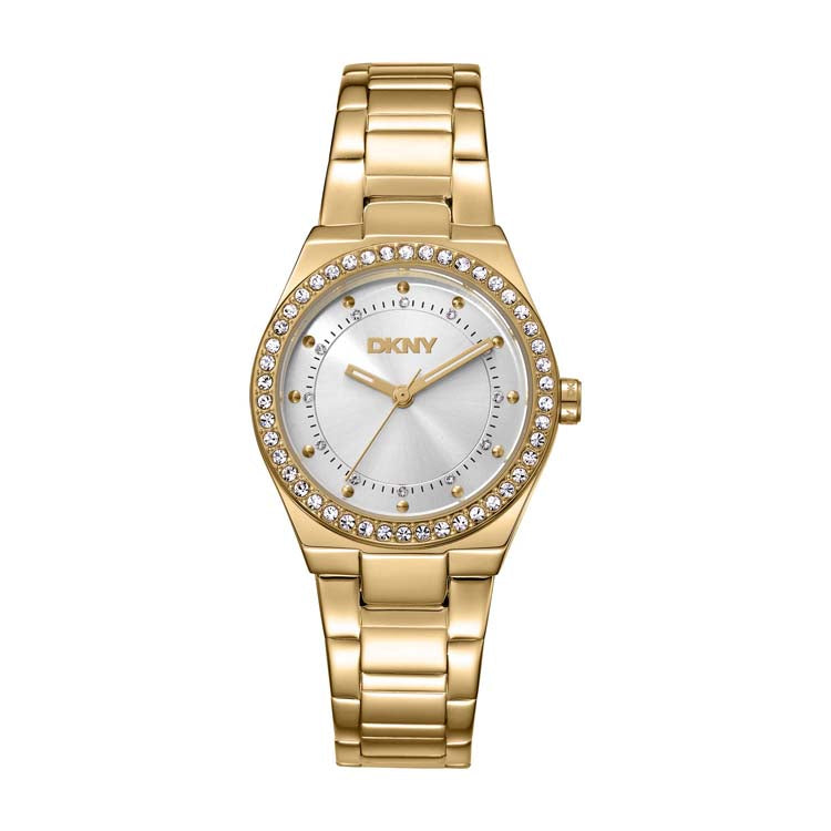 DKNY Evening Gold Stainless Steel 30mm Watch