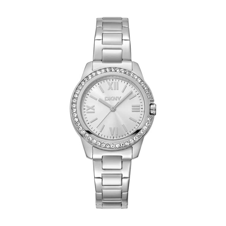 DKNY Evening Silver Stainless Steel 30mm Watch