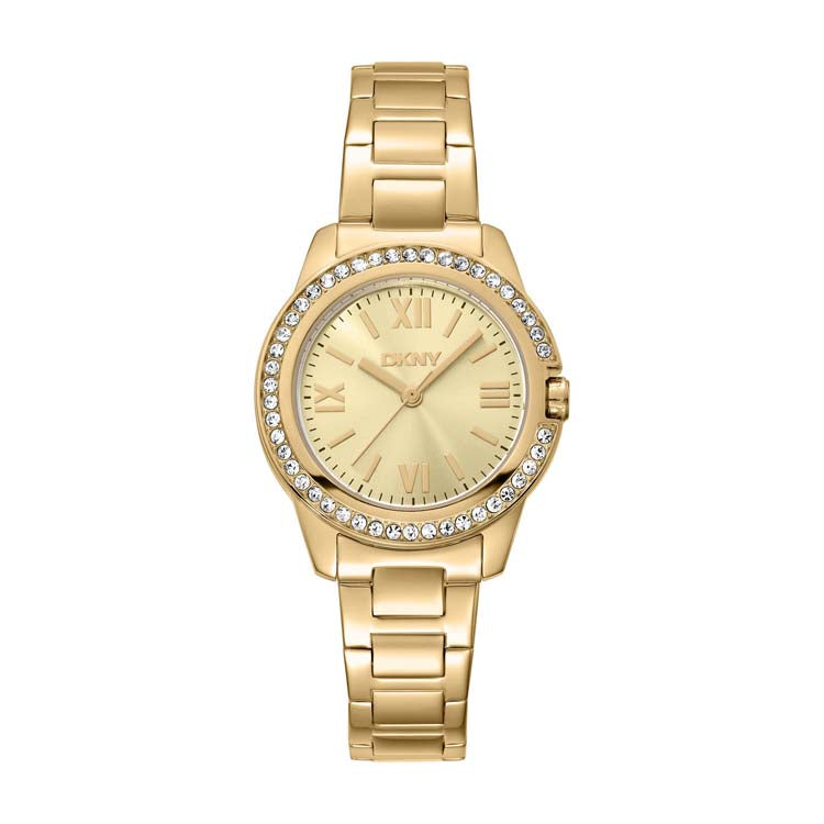 DKNY Evening Gold Stainless Steel 30mm Watch