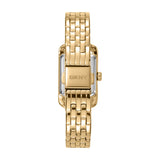 DKNY Signature Shape Gold 20x33mm Silver Dial Womens Watch