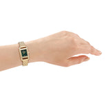 DKNY Signature Shape Gold 20x33mm Green Dial Womens Watch