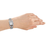 DKNY Open Link Silver 21x34mm Silver Dial Womens Watch