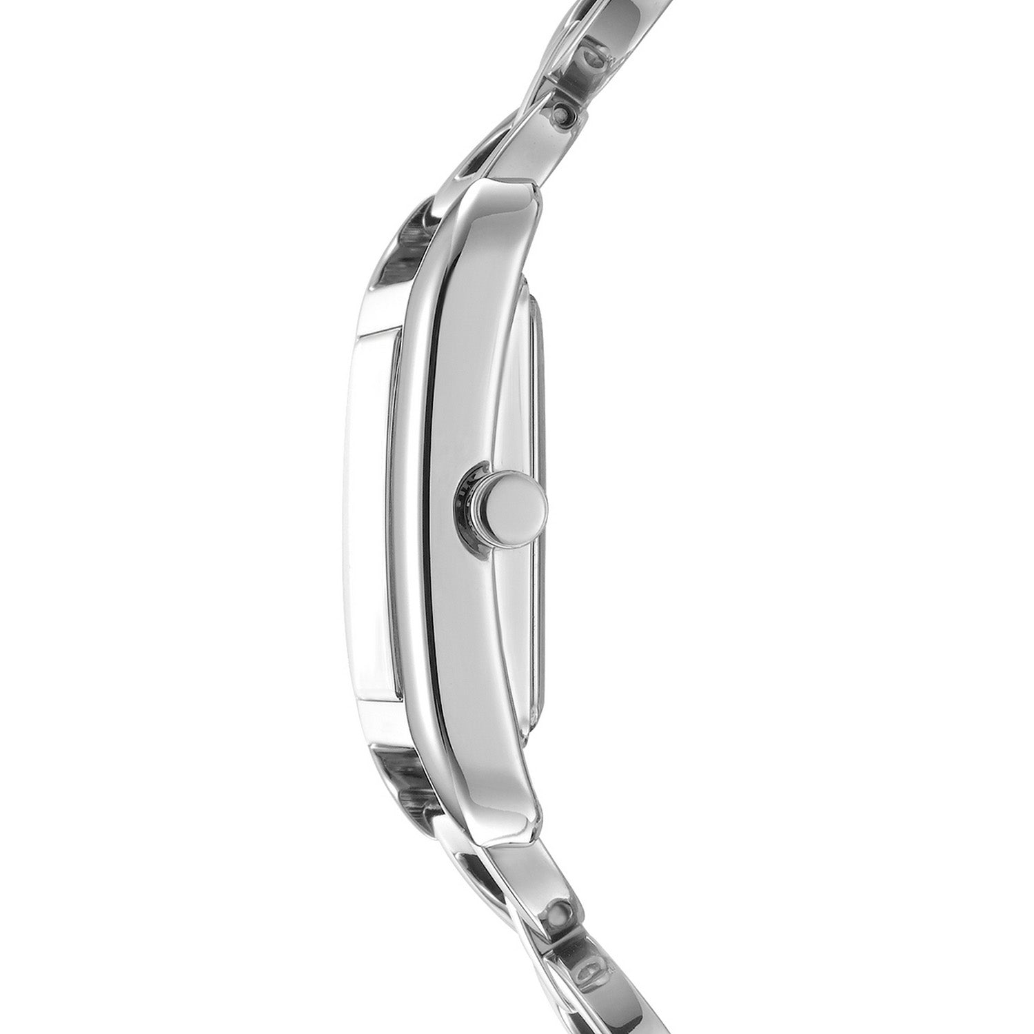 DKNY Open Link Silver 21x34mm Black Dial Womens Watch