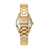 DKNY Logo Gold 28mm Green Dial Womens Watch + Gold Bracelet