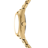 DKNY Logo Gold 28mm Green Dial Womens Watch + Gold Bracelet