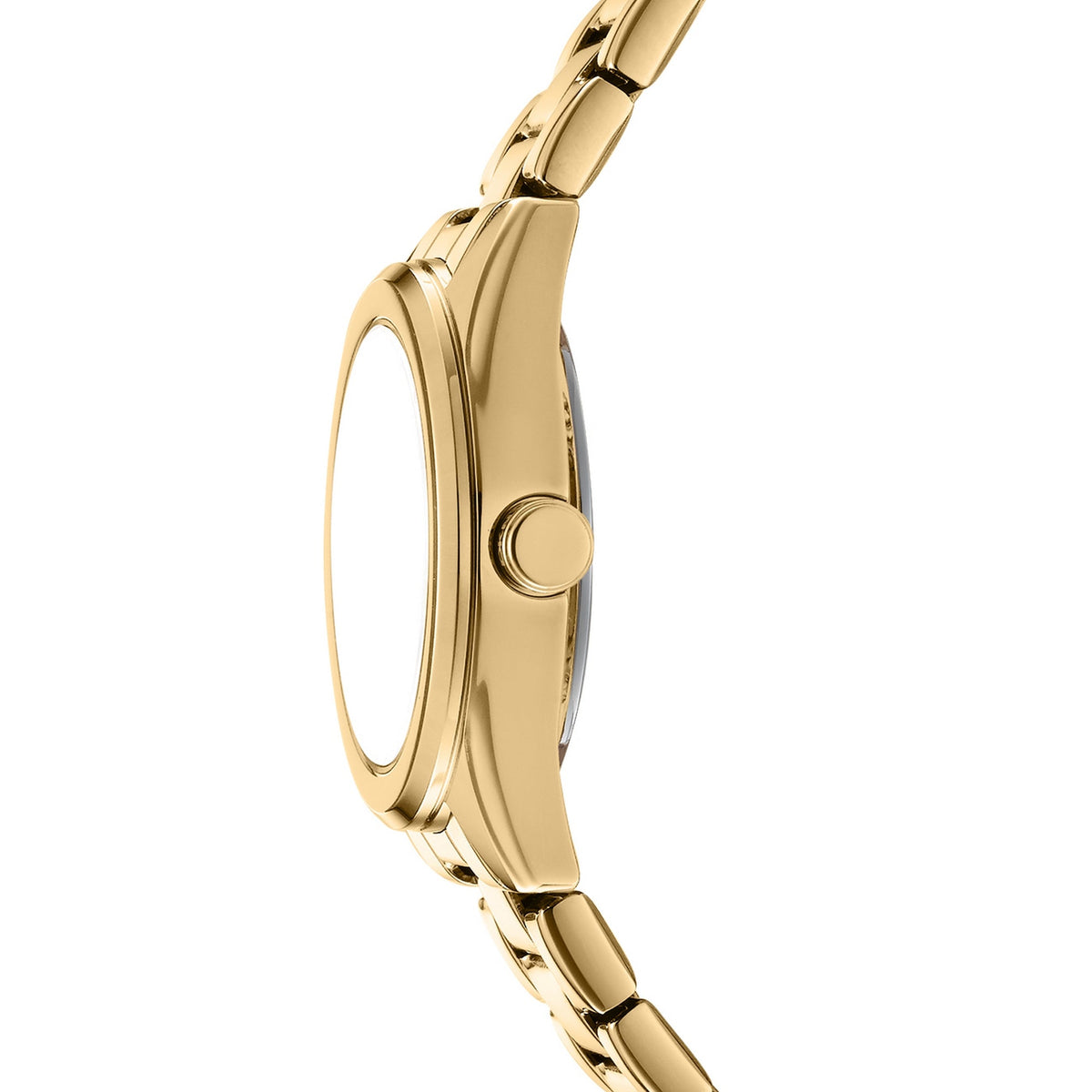 DKNY Logo Gold 28mm Green Dial Womens Watch + Gold Bracelet