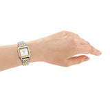 DKNY Signature Shape Two-Tone 27x34mm Silver Dial Womens Watch