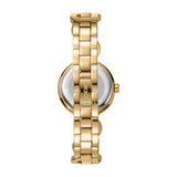 DKNY Open Link Gold 28mm Silver Dial Womens Watch