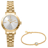 DKNY Essentials Gold 28mm Womens Watch + Gold Bracelet