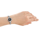DKNY Half Bangle Silver 26mm Womens Watch