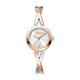 DKNY Half Bangle Rose Two-Tone 26mm Womens Watch