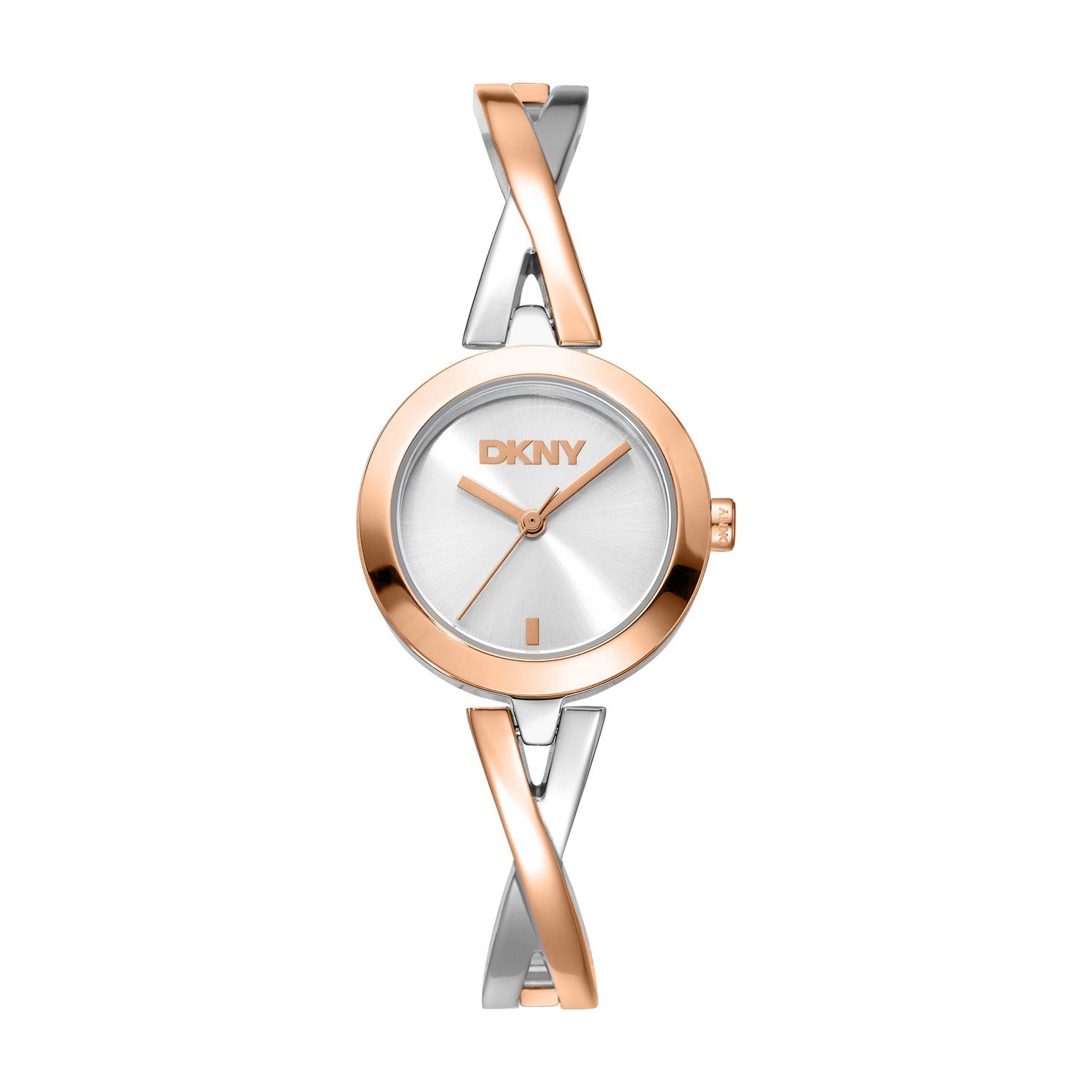 DKNY Half Bangle Rose Two-Tone 26mm Womens Watch