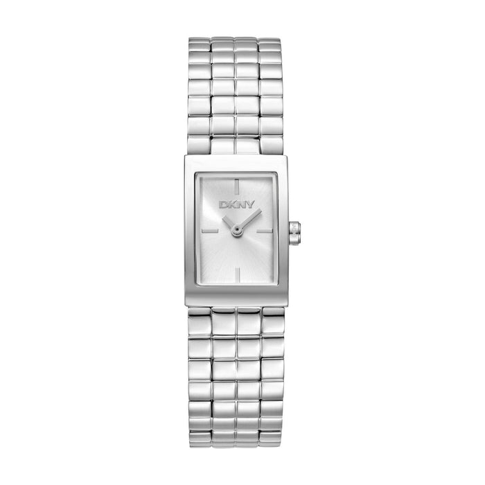 DKNY Signature Shape Silver 17x25.5mm Silver Dial Womens Watch