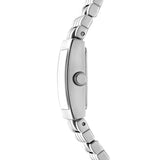 DKNY Signature Shape Silver 17x25.5mm Black Dial Womens Watch