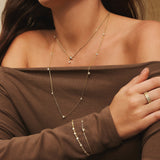 Gold Sparkling Star Drop Stud Earrings