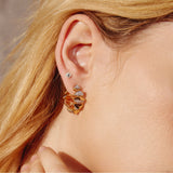 Ania Haie Silver Pyramid Glam Stud Earrings
