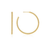 Ania Haie Gold Twisted Oversized Hoop Earrings