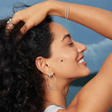Ania Haie Silver Twisted Oversized Hoop Earrings