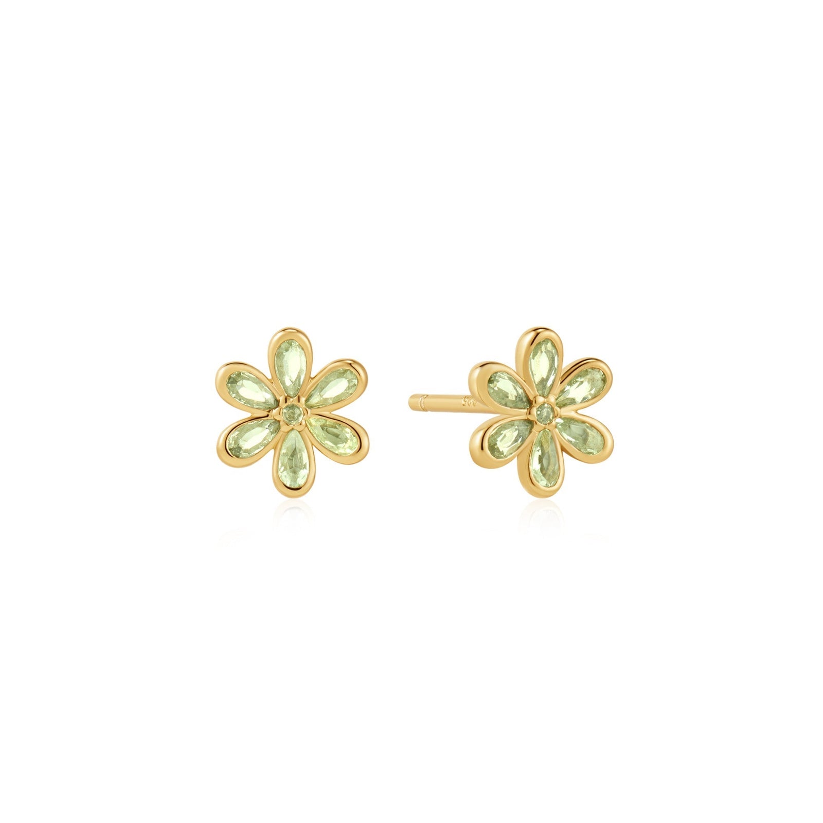 Ania Haie Gold Floral Tassel Drop Stud Earrings